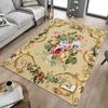 1 шт. Ковер для пола с цветочным узором, очень большой, нескользящий, для офиса, семьи, спальни, студии, ковер большого размера, ковер для помещений