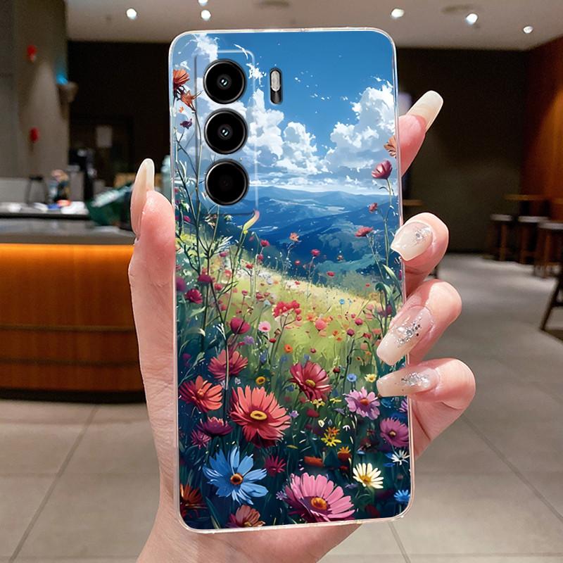 Чехол для телефона Itel Power 70/Itel P70, противоударный, из ТПУ, прозрачный, с популярным рисунком, кролик с лампой, кролик с молочным чаем, защитный корпус