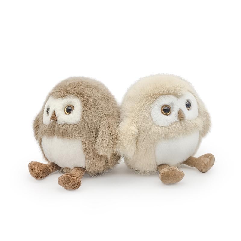 20cm New Cartoon Simulation Owl Doll Cute White Brown Owl Plush Stuffed Animal Toy Boys and Girls Children Birthday Holiday Gift