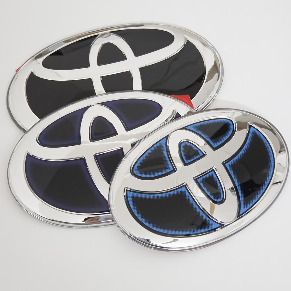 Car Front Grille Crystal Self-adhesive Badge for Toyota RAV4 Camry Corolla Hilux Highlander Sienna Yaris Prius C-HR Trunk Emblem CWD1