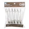 Takagi KANUCHI OUTDOOR Hanging Clips, 5-Piece Set, Rust-Resistant and Durable Stainless Steel Clothespins, Clips, Hooks, for Outdoors, Camping, and Ou