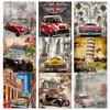 5D DIY Diamond Painting Kit Retro Car Art Diamond Embroidery Rhinestones Decorations for Home