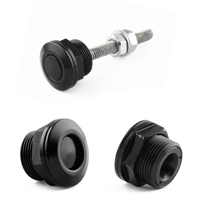 1Pc/4Pcs 22mm Universal Car Push Button Bonnet Hood Pins Kit Aluminum Quick Release Latch Bumper License Plate Lock Clip
