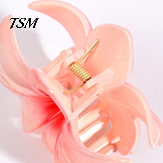 Sweet Hair Accessory Flower Shape Claw Candy Color Clip Shower High-end Back Head Decorative Fixing Sophisticated