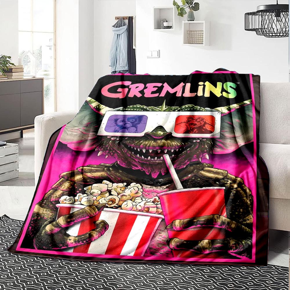 Gremlins Blanket Ultra-Soft Suitable for Couch Office Chair for All Seasons Digital Print Ideal Gift for Friends Family Couples Picnic