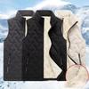 Осенне-зимняя мода Мужской жилет Куртка Повседневный Теплый Воротник-стойка Без рукавов Мужской