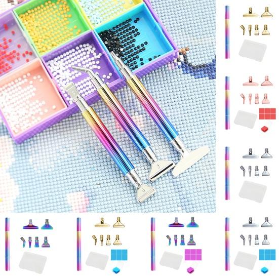 Красочный набор инструментов для алмазного искусства. Гладкая поверхность. Эргономичный, простой в использовании. Проекты «сделай сам». Ручки для рисования с бриллиантами из смолы ручной работы.