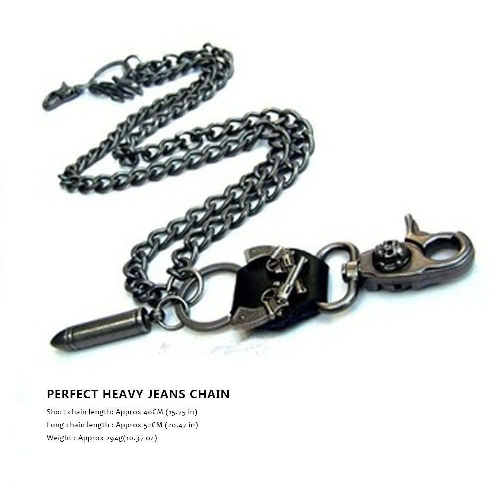 1PCS Pants Chain Jeans Chain Wallet Chain for Men Punk Skull Trousers Chain Keychain Bullet Biker Chain