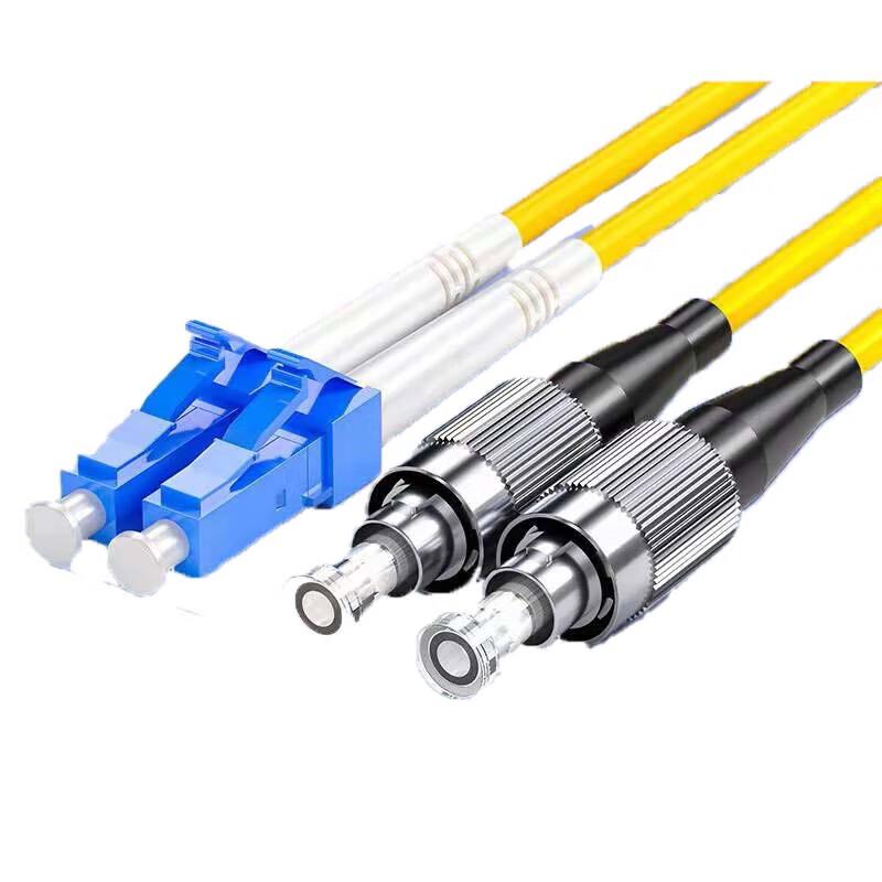 SAMZHE LC-FC Single Mode Dual Core Fiber Optic Patch Cable