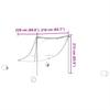 Beach Shade Tent with Sandbags Green 214 x 236 cm