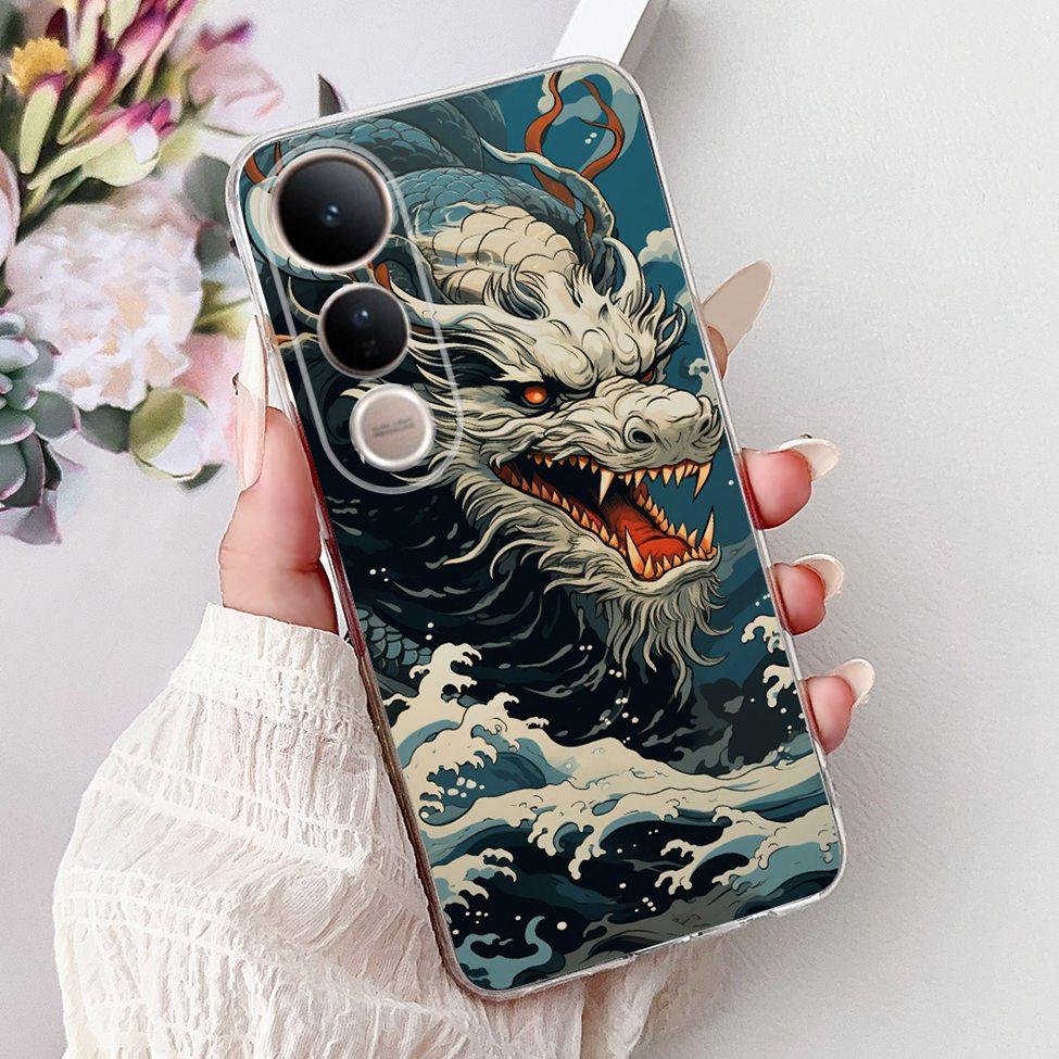 For Vivo V50 Lite 5G Case Cover Cute Cat Luxury Fashion Flowers Funny Cool Painted Back Cover For Vivo V50Lite 5G Phone Case