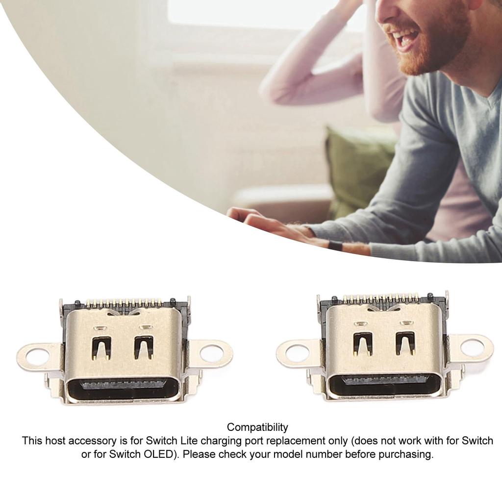 2 Сменных порта для зарядки для док-станции консоли USB C Зарядный порт с винтами и ремонт для Lite HDH 001 Type-C Lite, Инструменты,