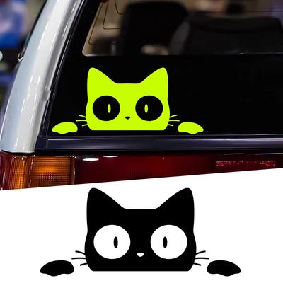 Подглядывающий кот животное автомобильный стиль окна автомобиля прочные наклейки кузов автомобиля багажник бампер забавные наклейки автомобильные аксессуары