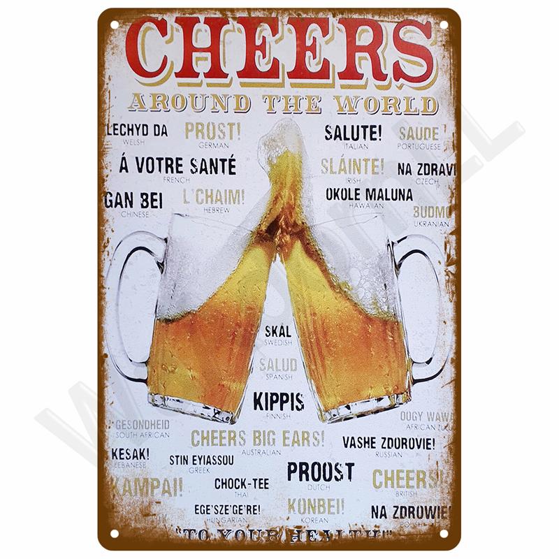 Vintage Room Decoration Home Decor Items Tin Signs Aesthetic Men Bedroom Metal Signs Retro Metal Plate Posters Wall Art Mural