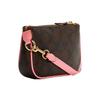 Coach Сумка для маджонга Nolita 15 Classic из канвы с монограммой и кожи, женская сумка-тоут, темно-коричневый, розовый C4580-IMRSH