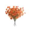 1 шт. искусственные свадебные цветы эвкалиптовая ветка букет оранжевый красный украшение для дома осень