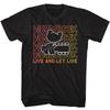 Woodstock Live And Let Live Guitar Neck Men's T Shirt Rock & Soul Music Merch