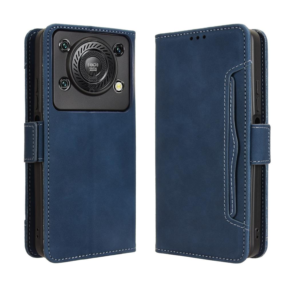 Для Oukitel C60 Pro/Oukitel C60 Кожаный чехол Чехол-кошелек для телефона с несколькими отделениями для карт