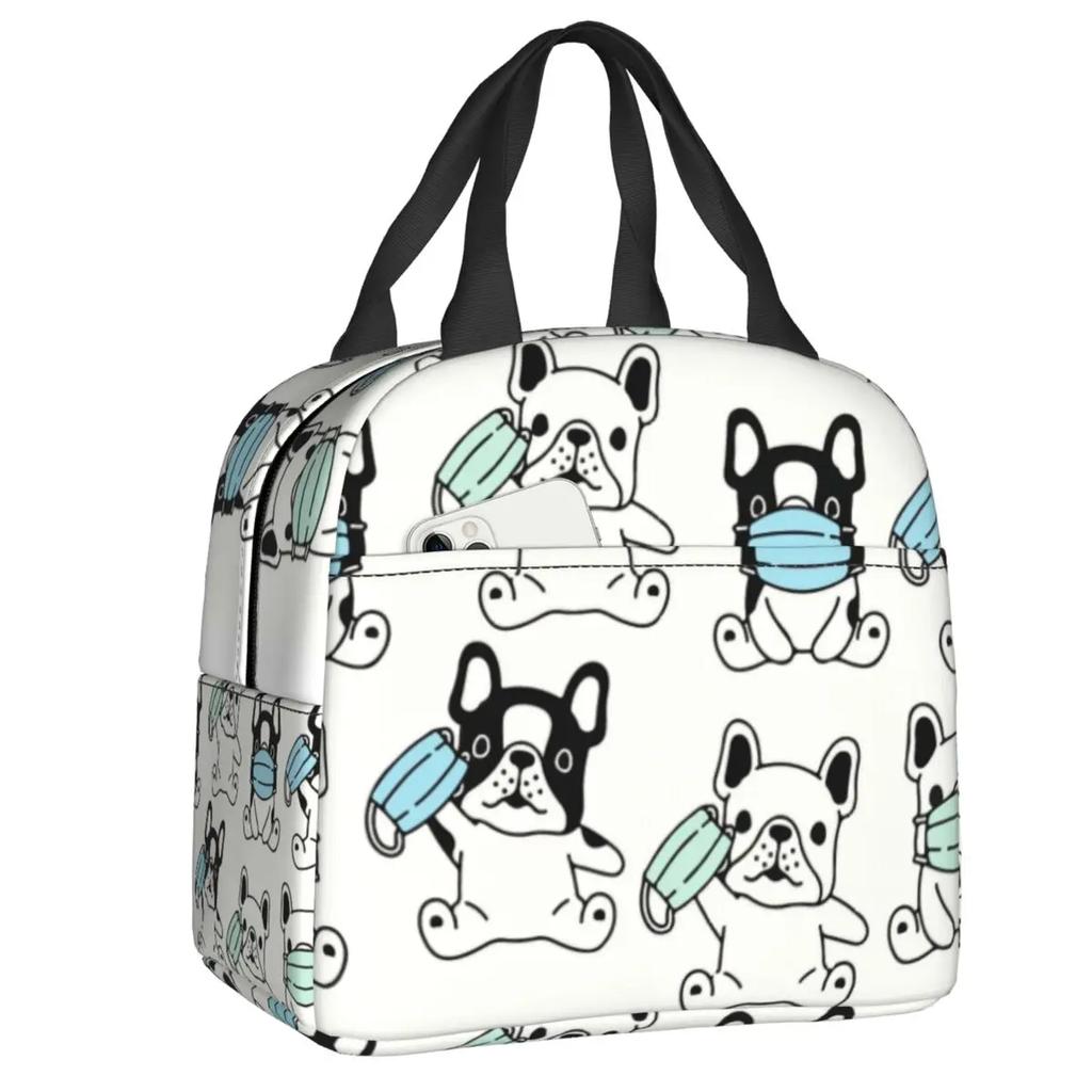 Французский бульдог термосумка для обеда для женщин герметичная французская собака любительница холодильника термосумка для обеда офис работа школа