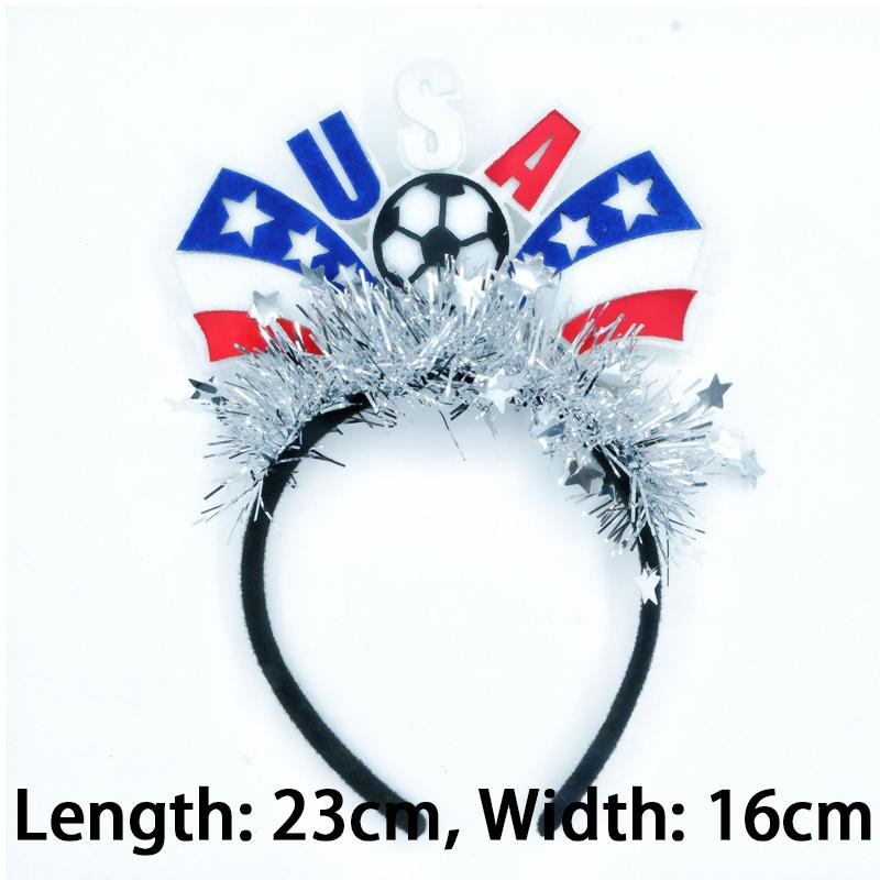 2026 Football Cheer Headband, National Flag Team Support Headwear, Cheerleader Hair Accessories, Game Celebration Decorations