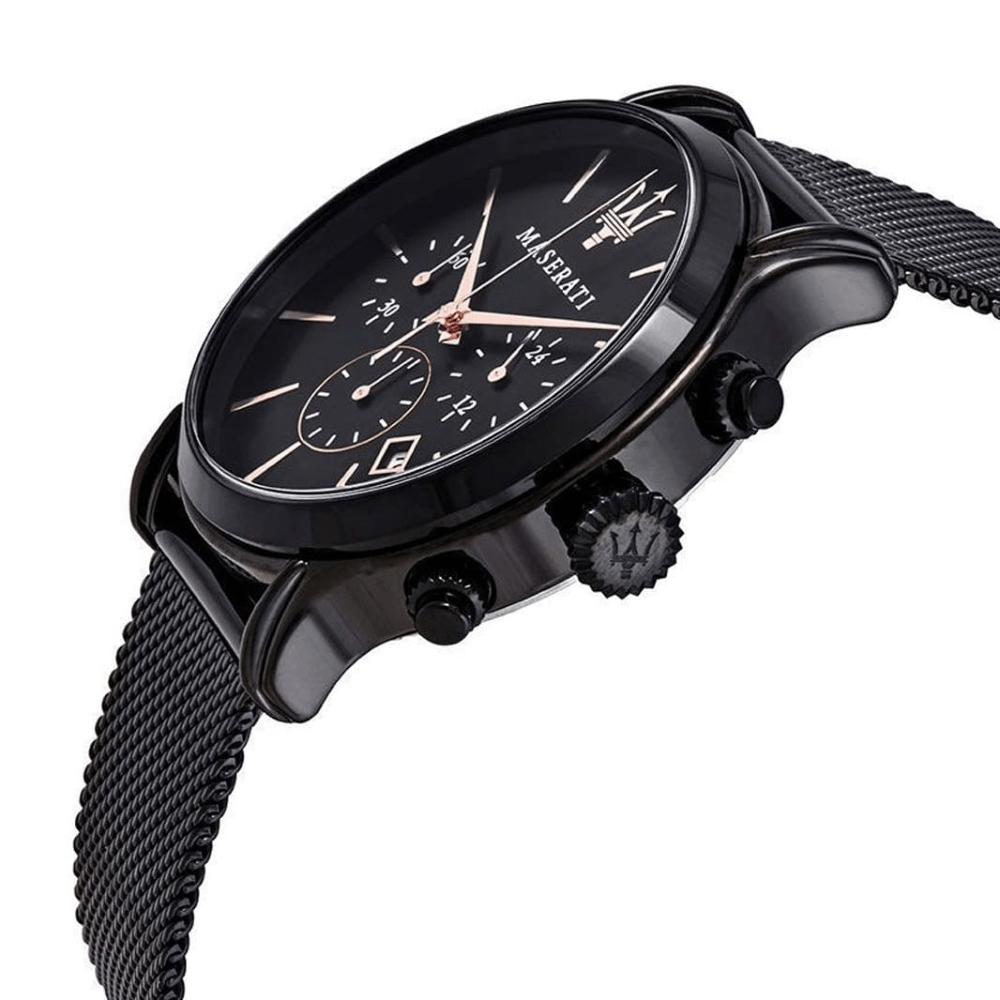 Maserati R8873618006 Epoca Chronograph Black Dial Men's Watch