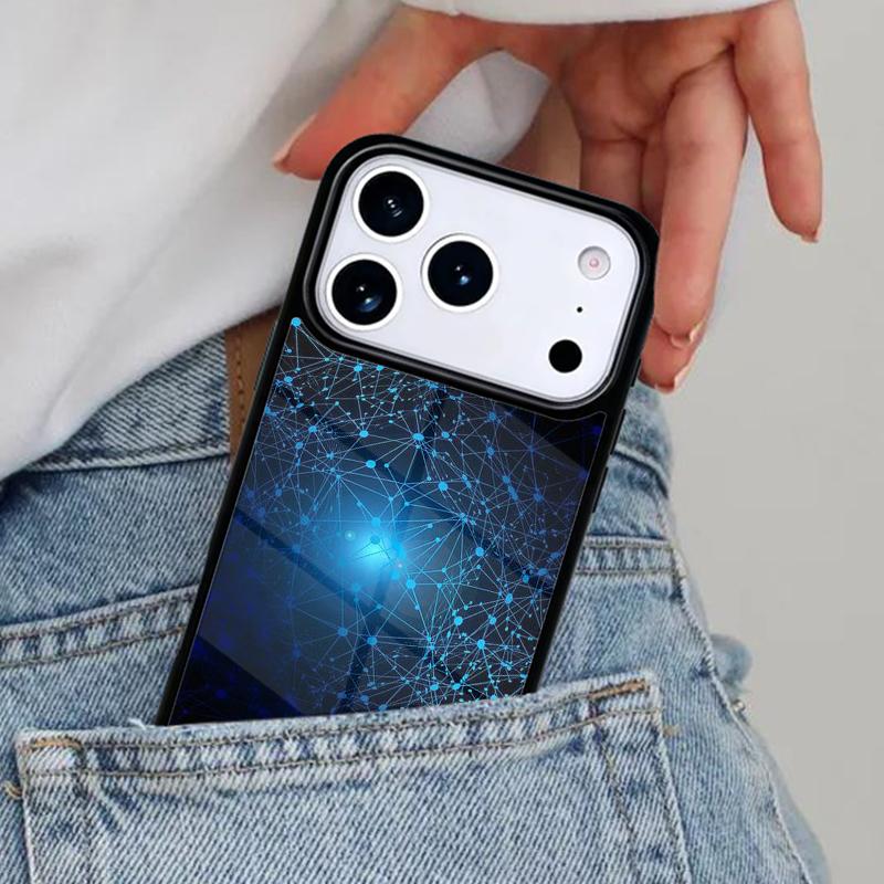 Цифровая Сетевая Паутинная Структура Чехол для Телефона для iPhone 16e 15 14 13 12 17 Pro Max Plus Air 17pro Чехол Coque