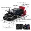 1:32 Model Toy Mitsubishi Lancer Evolution IX Sports Cars Alloy Diecast Pull Back 6 Doors Opened Sound Light Supercar Kids Gifts