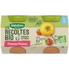 Blédina Les Récoltes Bio Pot Compote Pommes Fraises +4m 2 X 130g