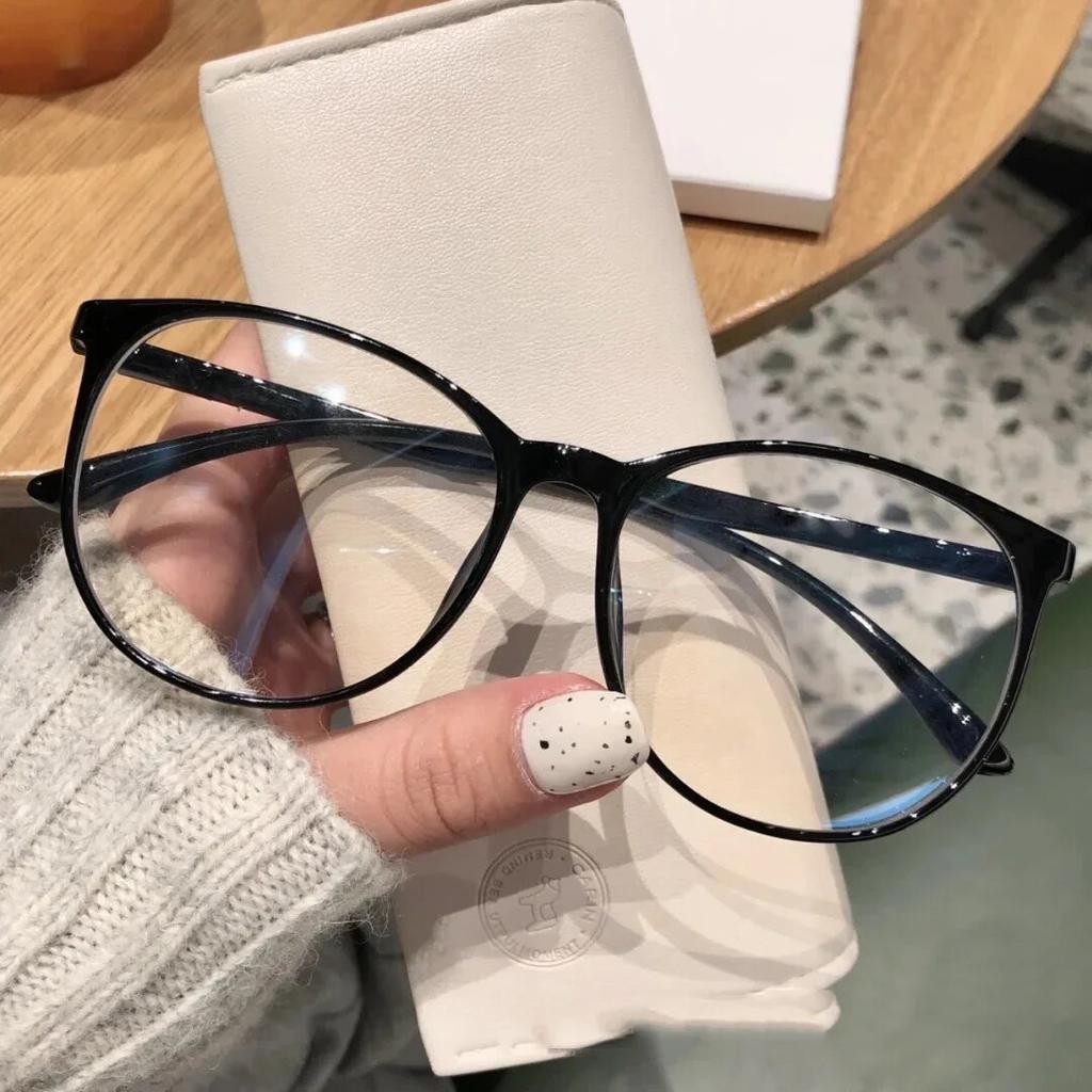 Женские очки для близорукости с блокировкой синего света, модные очки в круглой оправе для близорукости, оптические очки по рецепту, минус диоптрии