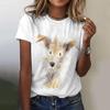 Summer Kawaii Cartoon Dog 3D Print T-shirts Women Streetwear Fashion Y2k Casual Short Sleeve T Shirt O-neck Tees Tops Clothing