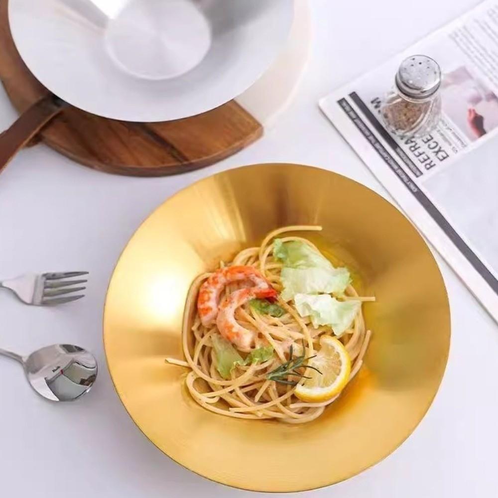 Stackable Korean Salad Bowl Deepened Round Pasta Plate Modern Noodles Bowl Kitchen