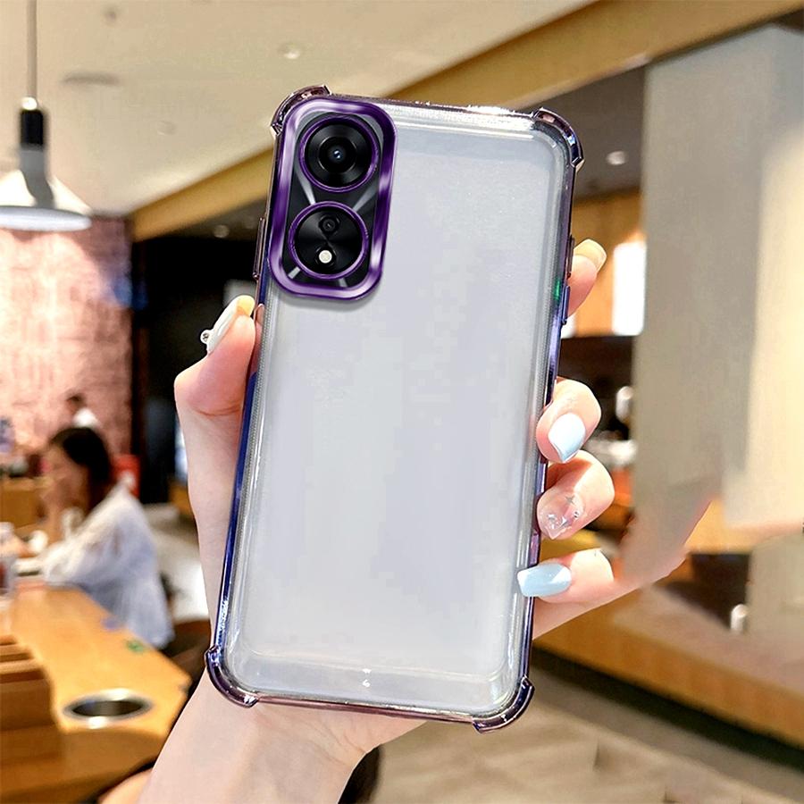 Ударопрочный чехол для линзы для OPPO A98 5G A79 A31 A38 A18 A53 A15 A76 A96 A52 A72 A57 A77 A78 A16 A17 A74 A54 Покрытие Силиконовый чехол