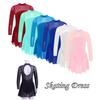 Sequins Figure Ice Skating Roller Skating Dance Costume Women Tulle Gymnastic Leotard Long Sleeves Mesh Splice Ballet Dancewear