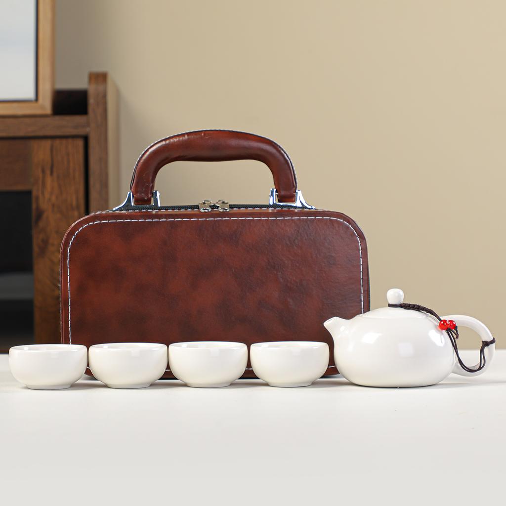Dingyao Xishi pot, one pot of four cups, tea set, business event souvenir, printing, Mid-Autumn Festival and National Day store celebration gifts