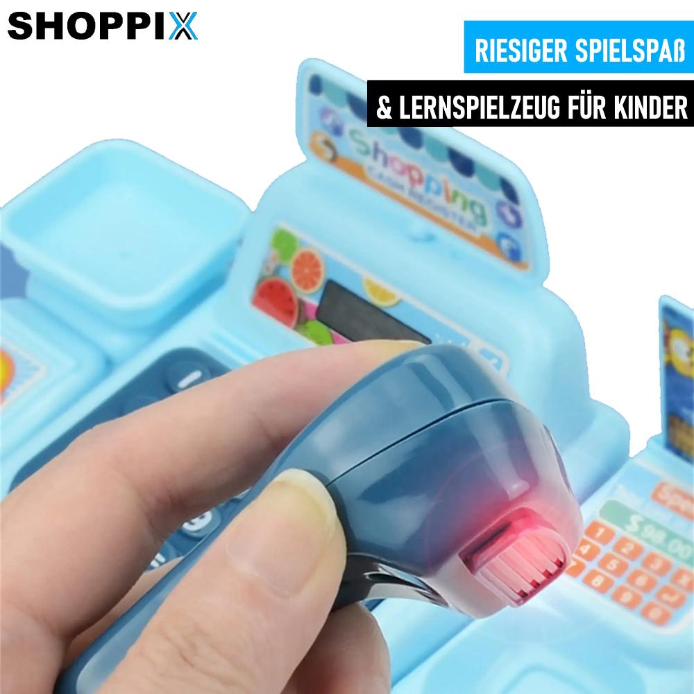 SHOPPIX игровой кассовый аппарат детский кассовый аппарат магазин игрушечный кассовый аппарат торговец