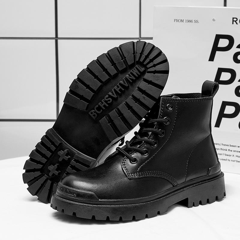 Real Martin boots inner height increase high top British style ins breathable boots Comic-Con play