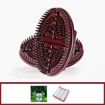 Массажер для вен с помощью меридиана и щетки для похудения и повышения иммунитета. Массажер для тела с помощью щетки-заклепки и гуаша. Подарок для здоровья тела.