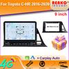 Android For Toyota C-HR 2016-2020 Car Radio Carplay Navigation GPS Stereo Auto Screen Bluetooth Multimedia Player