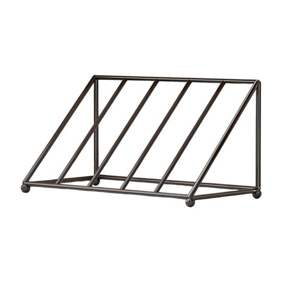 Wine Bottle Rack Iron Inclined Display Holder for 4-5 Bottles Modern Minimalist Wine Organizer for Entryway Bar Cabinet Decor