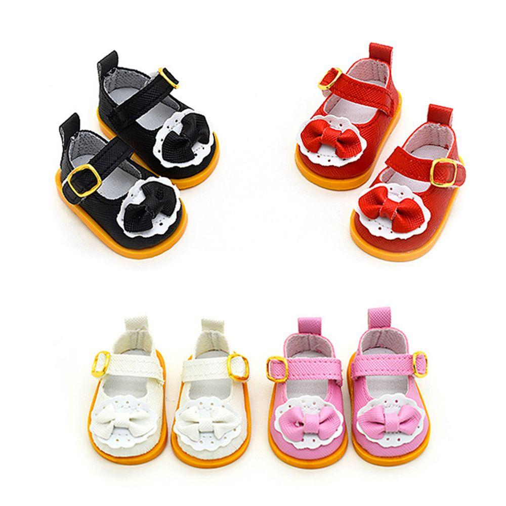 Decorate 5.5cm Cotton Doll 14 Inches Mini Bow Shoes Doll Casual Shoes Doll Shoes Doll Leather Shoes