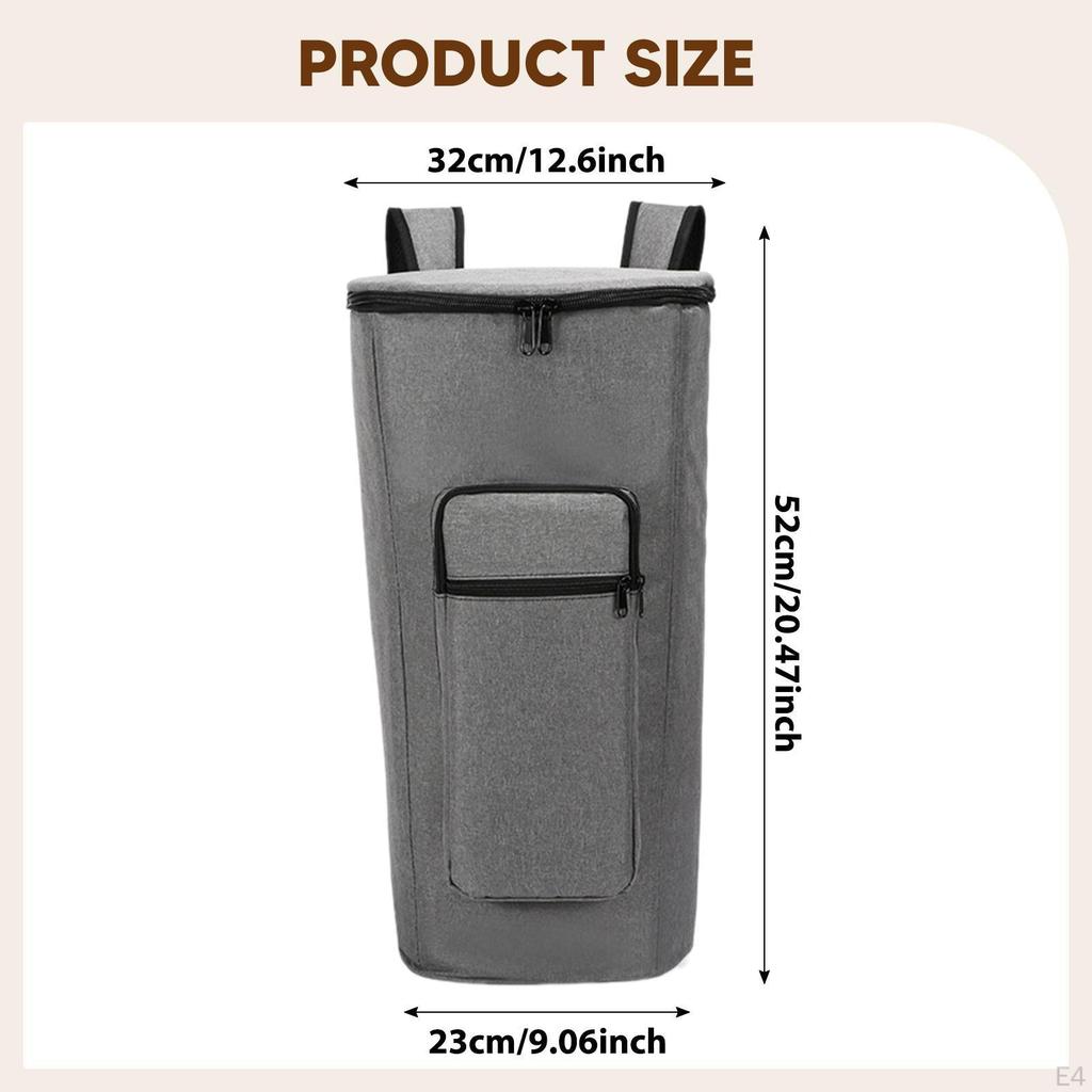 Сумка Чехол для африканского барабана Аксессуар для музыкального инструмента Пылезащитный Удобный Молния с карманом