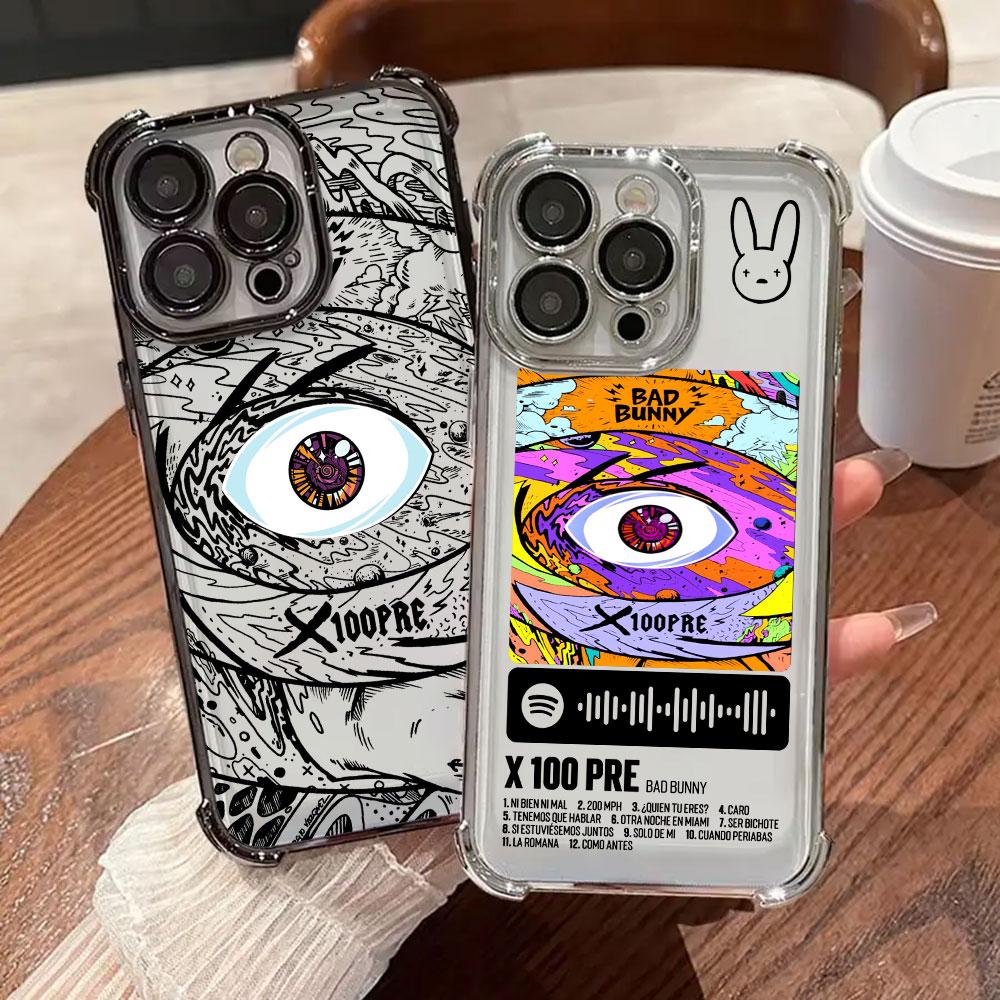 Bad Bunnys Album X 100 PRE Phone Case for iPhone 17E 11 13 15 16 17 Pro Max 14 Plus 17Air 16E Pro 12 17Pro Soft Shockproof Cover