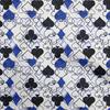 Ткань Cotton Flex Blue Ткань для покерных карт, швейная ткань по ярдам, напечатанная своими руками, швейные принадлежности для одежды 40 дюймов