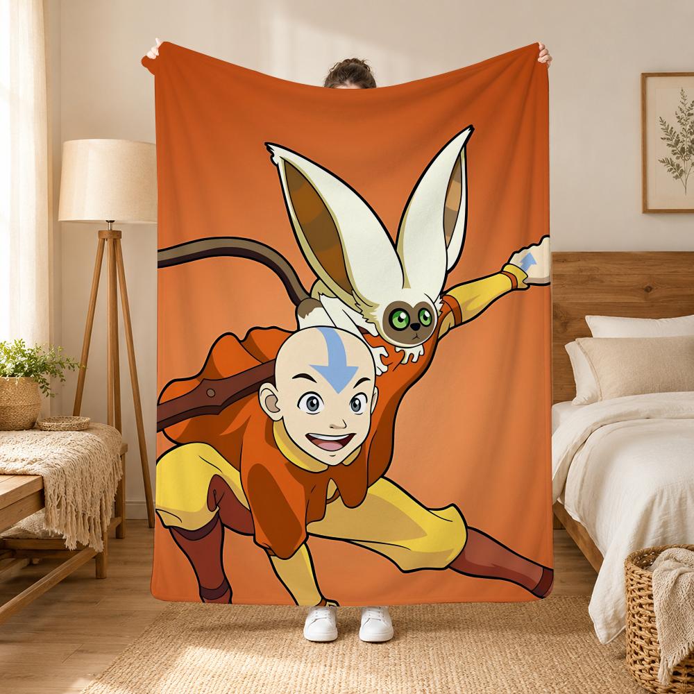 Avatar The Last Airbender Cartoon Throw 240g flannel blanket, suitable for sofas, beds, offices,  exquisite gift blankets