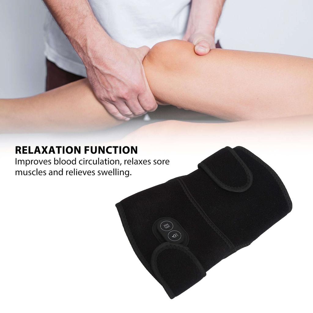 Беспроводной массажер для колена, подогреваемый колено-локоть-плечевой бандаж, вибрационная грелка для расслабления колена