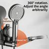 Relocatable Wall Mounted New Unique Horizontal Setting Suction Cup Handheld Shower Head Holder Supports Large Shower Head