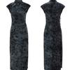Ditto Chinese style standing collar sleeveless cheongsam