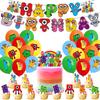 34pcs Numberblocks Party Supplies for Kids Include Banner Cake Topper Balloons