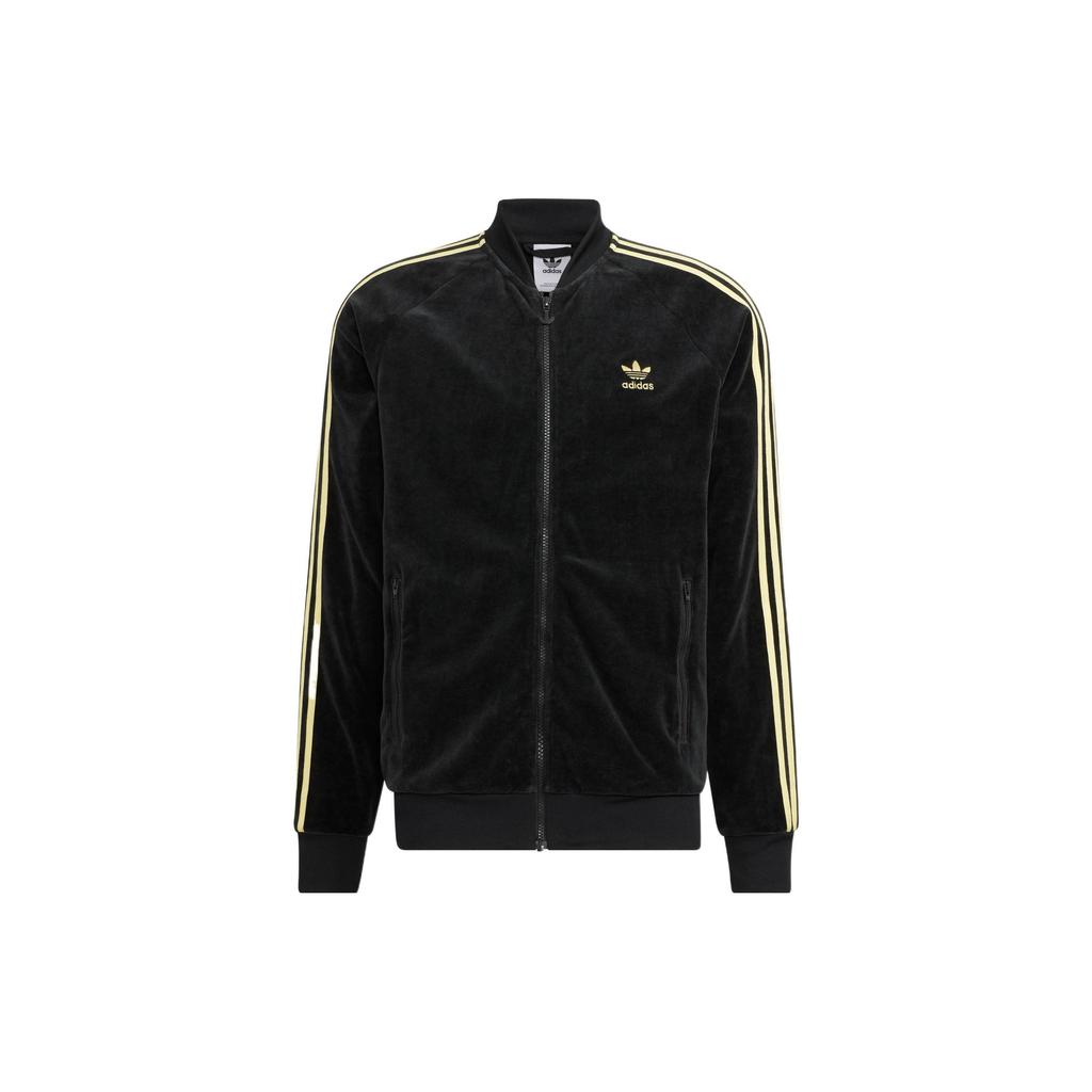 adidas Оригиналы Adicolor Classics Велюровая спортивная кофта Черный HR3445