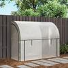 Wall-Mounted Greenhouse, Accessible Plant House, Plastic Tarpaulin, 300 x 80 x 157 cm, White